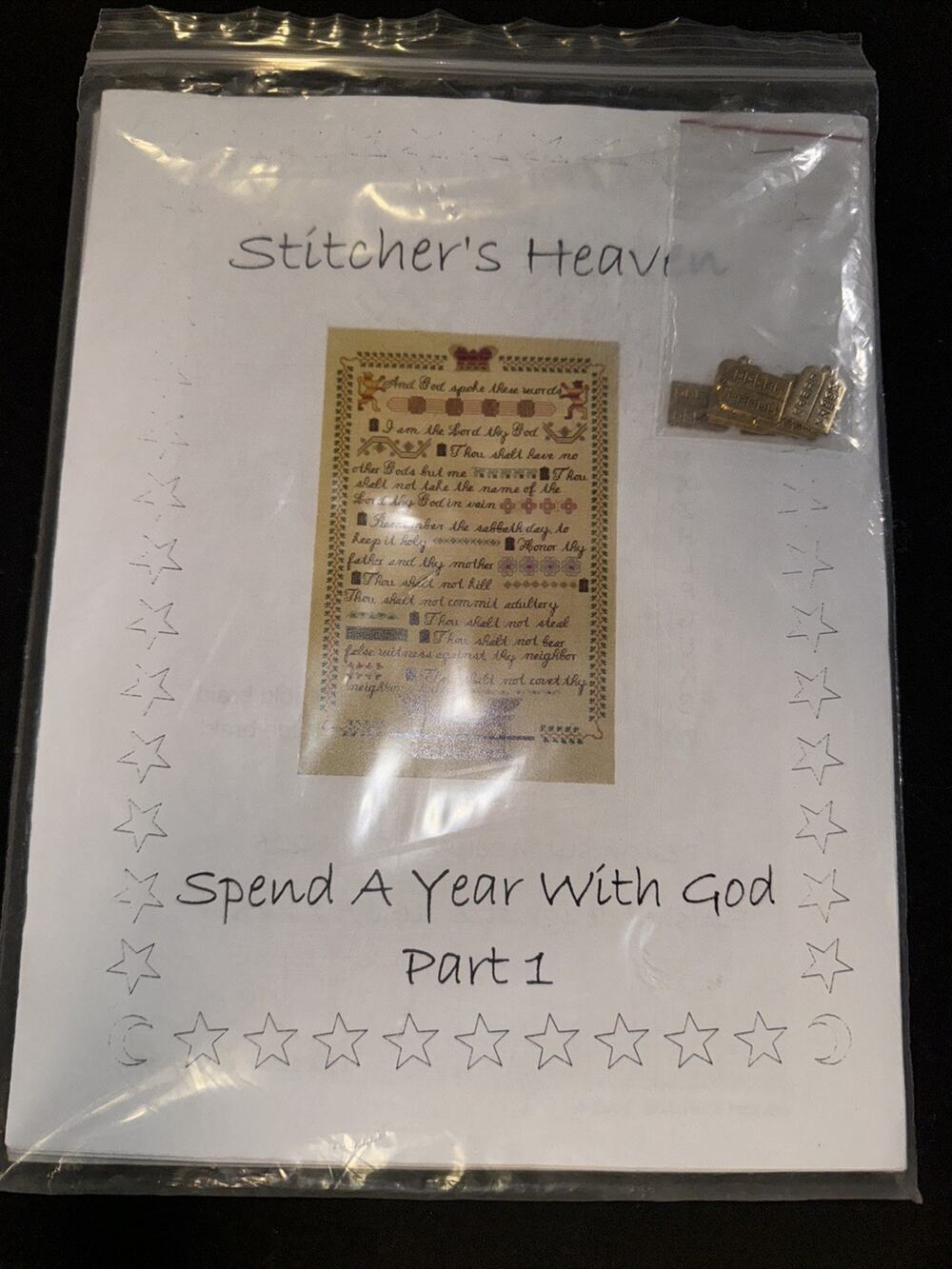 Spend A Year With God Stitchers Heaven cross stitch pattern Parts 1-12 Sampler